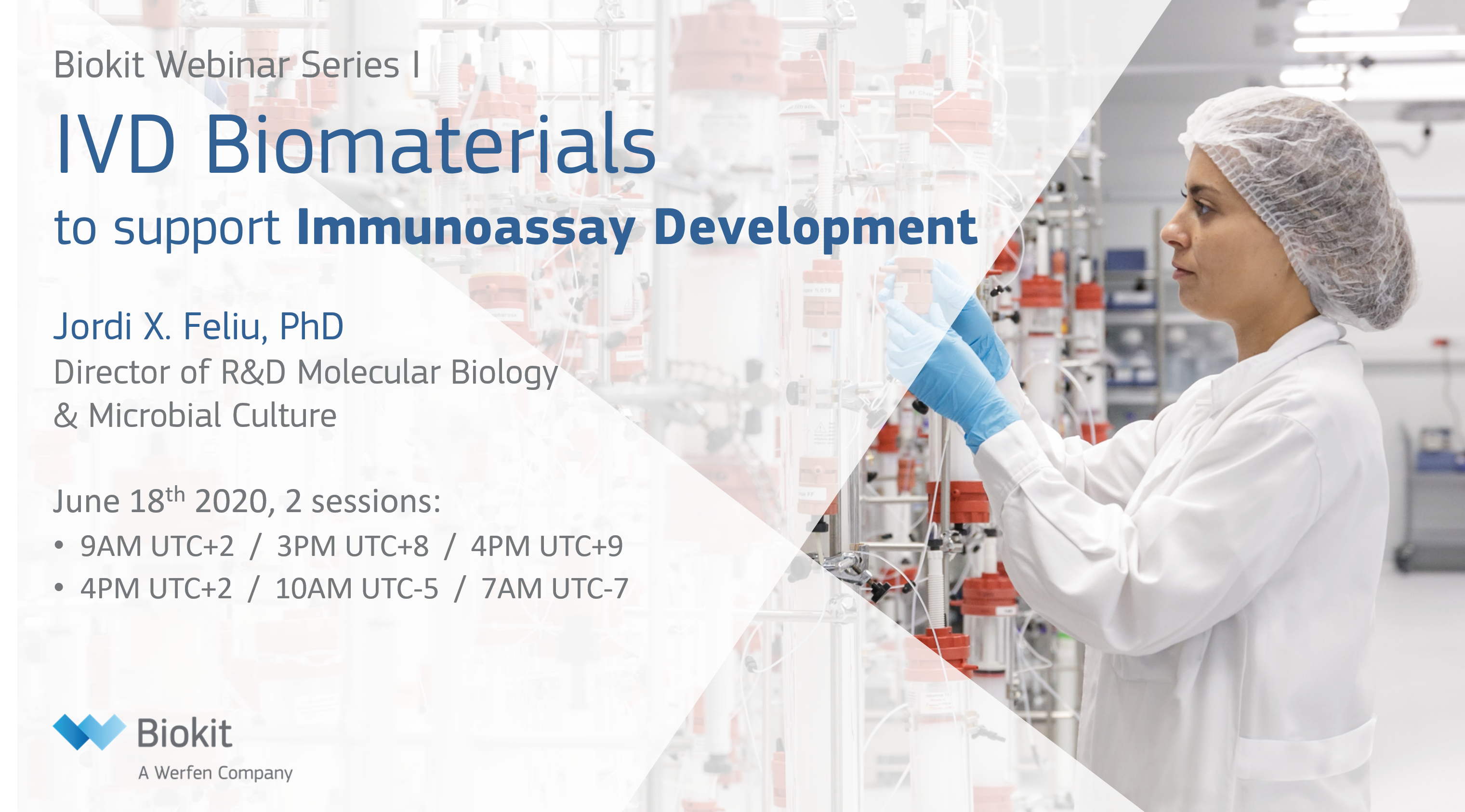 Webinar details: IVD Biomaterials to support immunoassay development
